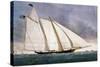 Clipper Yacht 'America'-Currier & Ives-Stretched Canvas