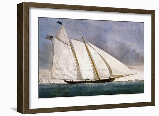 Clipper Yacht 'America'-Currier & Ives-Framed Giclee Print