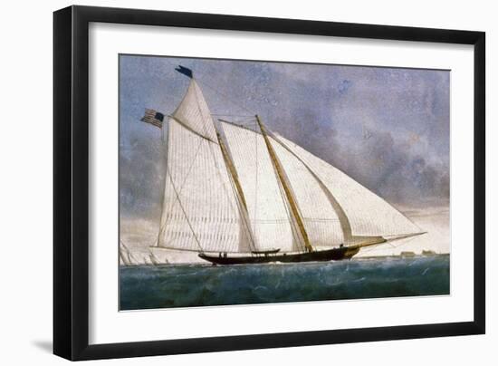 Clipper Yacht 'America'-Currier & Ives-Framed Giclee Print