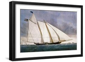 Clipper Yacht 'America'-Currier & Ives-Framed Giclee Print