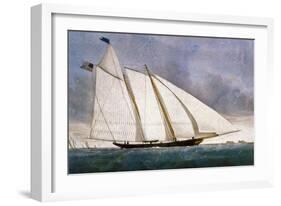 Clipper Yacht 'America'-Currier & Ives-Framed Giclee Print