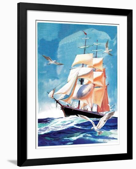 Clippership - Child Life-Henry Pitz-Framed Giclee Print