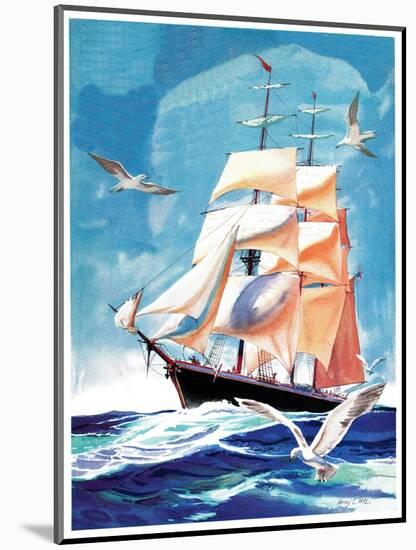 Clippership - Child Life-Henry Pitz-Mounted Giclee Print