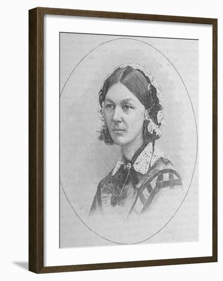 Clipping from Periodical of Nurse Florence Nightingale, Founder of Modern Nursing-null-Framed Photographic Print