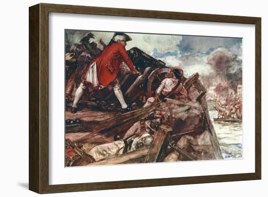 Clive Defends Arcot, 1751-A.d. Mccormick-Framed Art Print