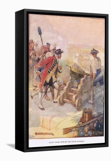 Clive Fired One of the Guns Himself-Joseph Ratcliffe Skelton-Framed Stretched Canvas