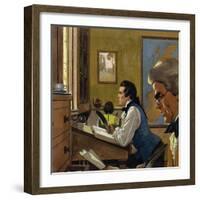 Clive Joined the Military Forces When the French Marched on Madras-Alberto Salinas-Framed Giclee Print