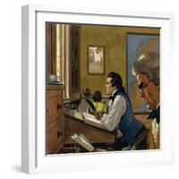 Clive Joined the Military Forces When the French Marched on Madras-Alberto Salinas-Framed Giclee Print