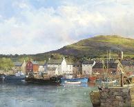 Fishing Boats On Lake Connemara-Clive Madgwick-Giclee Print