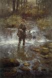 Trout Fishing, County Mayo-Clive Madgwick-Giclee Print