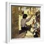 Clive Was Always a Reckless Boy, Climbing a Church Steeple-Alberto Salinas-Framed Giclee Print