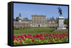 Cliveden House from Parterre, Buckinghamshire, England, United Kingdom, Europe-Rolf Richardson-Framed Stretched Canvas