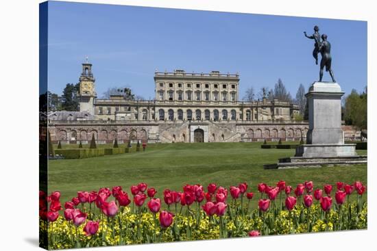 Cliveden House from Parterre, Buckinghamshire, England, United Kingdom, Europe-Rolf Richardson-Stretched Canvas