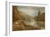 Cliveden Woods, C.1812 (W/C on Paper)-George The Younger Barret-Framed Giclee Print