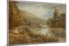 Cliveden Woods, C.1812 (W/C on Paper)-George The Younger Barret-Mounted Giclee Print