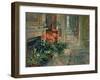 Clivia and Orchid (Oil on Canvas)-Susan Ryder-Framed Giclee Print