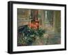 Clivia and Orchid (Oil on Canvas)-Susan Ryder-Framed Giclee Print
