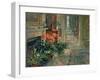 Clivia and Orchid (Oil on Canvas)-Susan Ryder-Framed Giclee Print