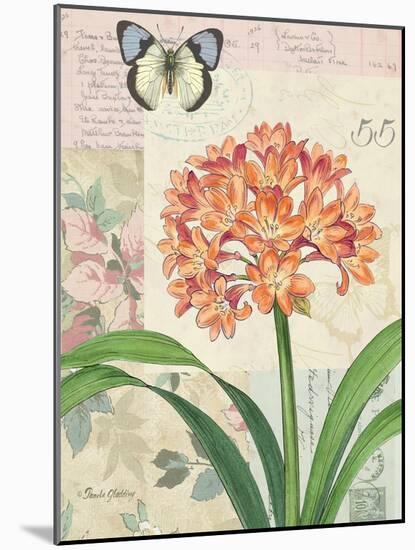 Clivia Floral Collage-Pamela Gladding-Mounted Art Print