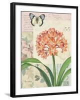 Clivia Floral Collage-Pamela Gladding-Framed Art Print