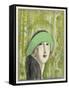Cloche Hat by Marthe Collot Worn-Zinoviev-Framed Stretched Canvas