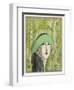 Cloche Hat by Marthe Collot Worn-Zinoviev-Framed Art Print