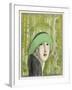 Cloche Hat by Marthe Collot Worn-Zinoviev-Framed Art Print