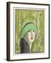 Cloche Hat by Marthe Collot Worn-Zinoviev-Framed Art Print