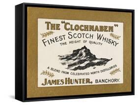 Clochnaben Whiskey, Produced by James Hunter of Banchory, Scotland-null-Framed Stretched Canvas