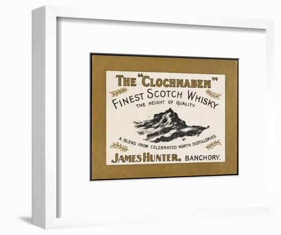 Clochnaben Whiskey, Produced by James Hunter of Banchory, Scotland-null-Framed Art Print