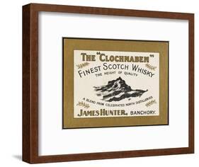 Clochnaben Whiskey, Produced by James Hunter of Banchory, Scotland-null-Framed Art Print