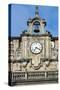 Clock and Bell, Facade of Church of St Nicholas of Bari, Bilbao, Basque Country, Spain-null-Stretched Canvas