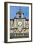 Clock and Bell, Facade of Church of St Nicholas of Bari, Bilbao, Basque Country, Spain-null-Framed Giclee Print