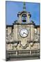 Clock and Bell, Facade of Church of St Nicholas of Bari, Bilbao, Basque Country, Spain-null-Mounted Giclee Print