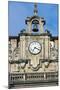 Clock and Bell, Facade of Church of St Nicholas of Bari, Bilbao, Basque Country, Spain-null-Mounted Giclee Print