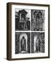 Clock and Statues, Church of St Dunstan-In-The-West, London, 1926-1927-Joel-Framed Giclee Print