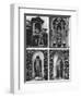 Clock and Statues, Church of St Dunstan-In-The-West, London, 1926-1927-Joel-Framed Giclee Print