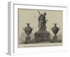 Clock and Vases Presented to Colonel Redvers Buller-null-Framed Giclee Print