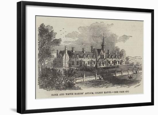 Clock and Watch Makers' Asylum, Colney Hatch-null-Framed Giclee Print