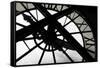Clock at Musee D'Orsay, Paris, France-Kymri Wilt-Framed Stretched Canvas