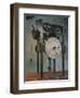 Clock Based on da Vinci Design-Science Source-Framed Premium Giclee Print