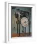 Clock Based on da Vinci Design-Science Source-Framed Premium Giclee Print