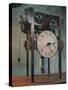 Clock Based on da Vinci Design-Science Source-Stretched Canvas