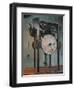 Clock Based on da Vinci Design-Science Source-Framed Giclee Print