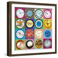 Clock Collection-Ben James-Framed Giclee Print