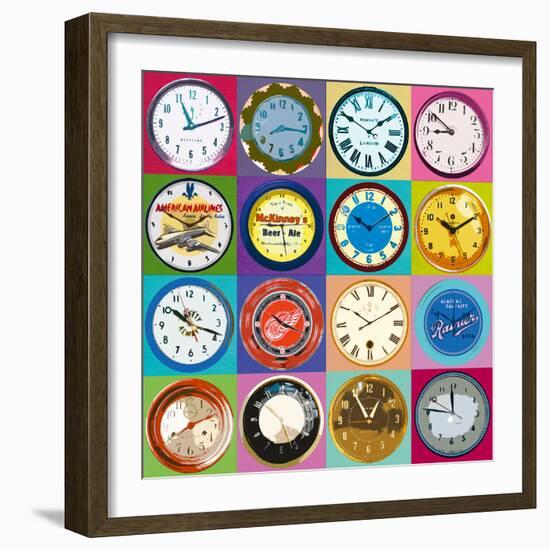 Clock Collection-Ben James-Framed Giclee Print