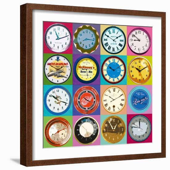 Clock Collection-Ben James-Framed Giclee Print