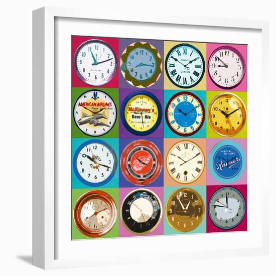 Clock Collection-Ben James-Framed Giclee Print