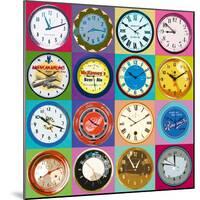 Clock Collection-Ben James-Mounted Giclee Print