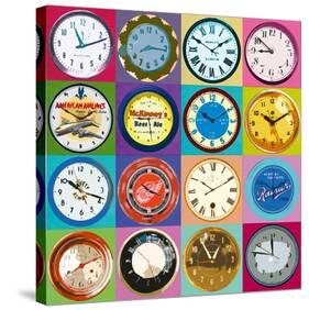 Clock Collection-Ben James-Stretched Canvas